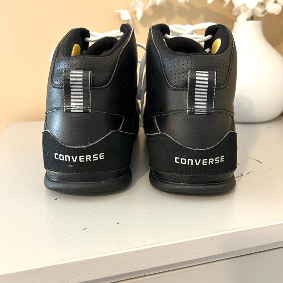 Converse Mid High Top Sneakers Black Men’s Size 9.5 - Picture 6 of 13